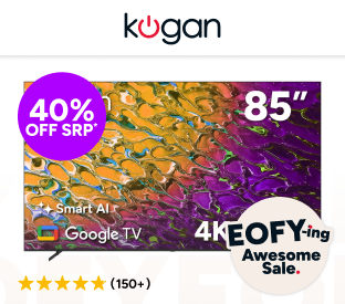 Kogan 85" QLED 4K Smart AI Google TV Product Image