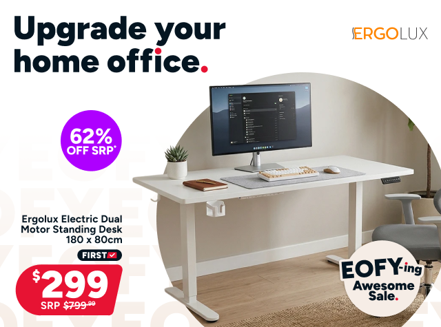 Ergolux Electric Dual Motor Standing Desk 180 x 80cm
