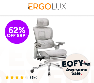 Ergolux Elite Ergonomic Mesh Office Chair with Footrest Product Image