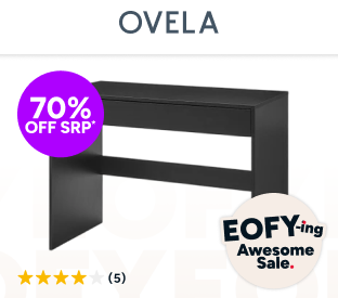 Ovela Jasper 1 Drawer Desk Product Image