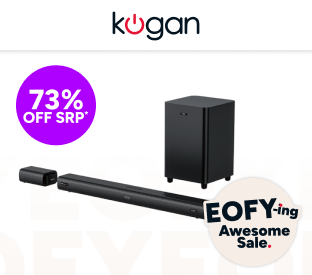 Kogan 7.1.4 Channel Dolby Atmos Soundbar with Detachable Surround Speakers Product Image