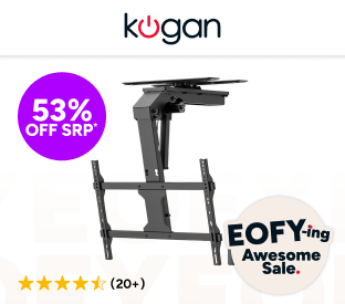 Kogan SmarterHome™ Motorised Flip Down TV Ceiling Mount for 37'' - 75'' TVs Product Image