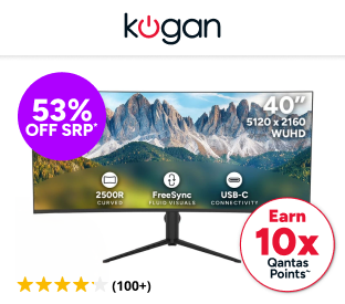 Kogan Infinity 40" Curved Ultrawide WUHD 5K2K Freesync USB-C Monitor Product Image
