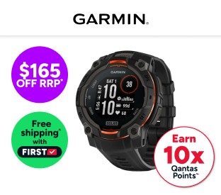 Garmin Instinct 3 Solar Smart Sports Watch (Black with Black Band, 45mm) Product Image