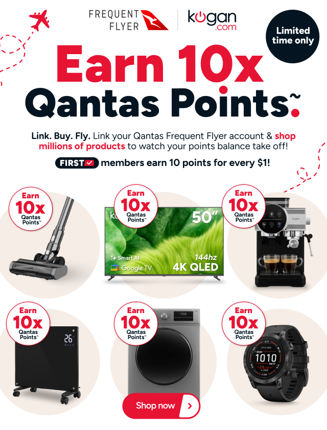 Earn 10x Qantas Points~