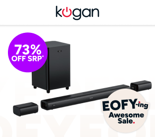 Kogan 7.1.4 Channel Dolby Atmos Soundbar with Detachable Surround Speakers Product Image