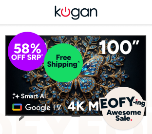 Kogan 100" Mini-LED QLED 4K 144Hz Smart AI Google TV Product Image