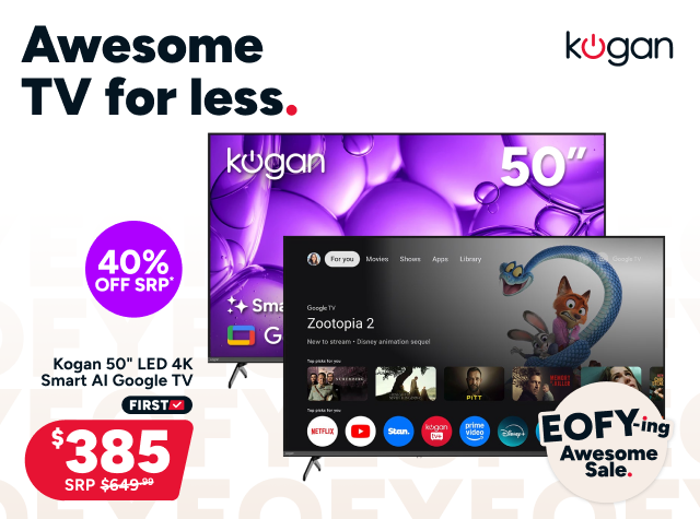 Kogan 50" LED 4K Smart AI Google TV
