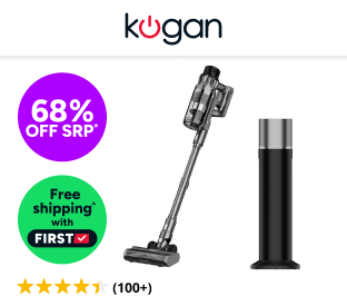 Kogan MX15 Absolute Cordless Stick Vacuum Cleaner with Auto-Empty Dock Product Image