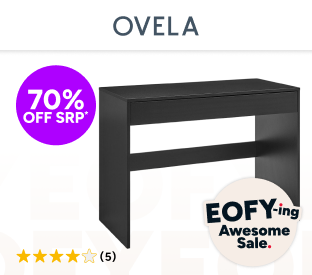 Ovela Jasper 1 Drawer Desk Product Image