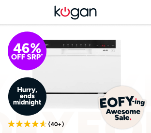 Kogan Benchtop Dishwasher (6 Place, White) Product Image