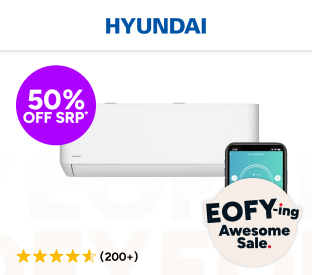 Hyundai 2.6kW Inverter Smart Split System Air Conditioner (Reverse Cycle) Product Image