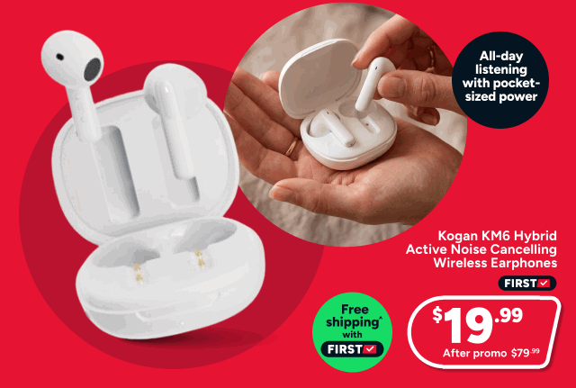 Kogan KM6 Hybrid Active Noise Cancelling Wireless Earphones