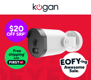 Kogan SmarterHome™ 8 Channel AI NVR Security Camera System Add-on PoE 8MP Bullet Camera Product Image