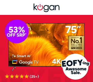 Kogan 75" QLED 4K Smart AI Google TV Product Image