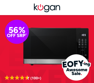 Kogan 34L Inverter Microwave with Mirror Finish Product Image