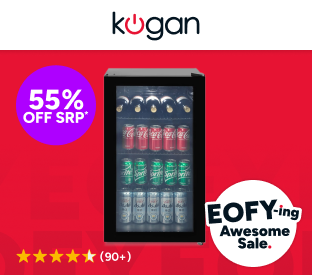 Kogan 93L Glass Door Bar Fridge Product Image