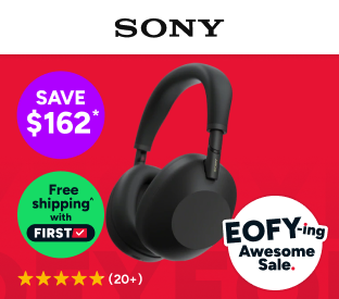 Sony WH-1000XM6 Wireless Noise Cancelling Over-Ear Headphones (Black) Product Image