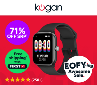 Kogan Active 4 Smart Watch (Black) Product Image