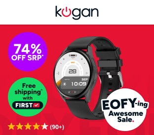 Kogan Pulse 3 Smart Watch (Classic Black) Product Image