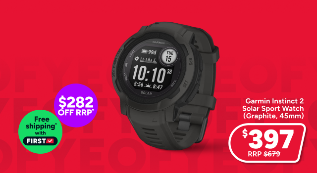 Garmin Instinct 2 Solar Sport Watch (Graphite, 45mm)
