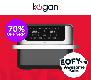 Kogan XXL 10L Digital Dual Zone Flex Drawer Air Fryer Product Image