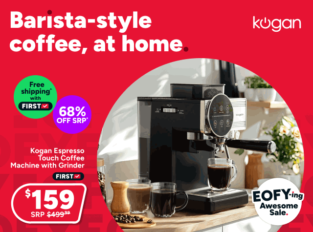 Kogan Espresso Touch Coffee Machine with Grinder