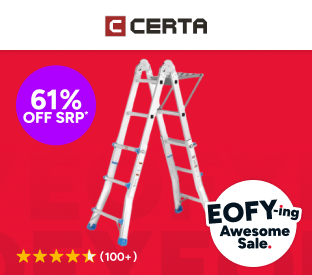 Certa 2.8m Multipurpose Telescopic Foldable Ladder with Platform Product Image