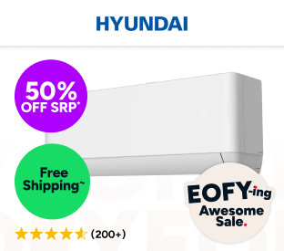 Hyundai 2.6kW Inverter Smart Split System Air Conditioner (Reverse Cycle) Product Image