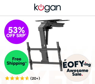Kogan SmarterHome™ Motorised Flip Down TV Ceiling Mount for 37'' - 75'' TVs Product Image