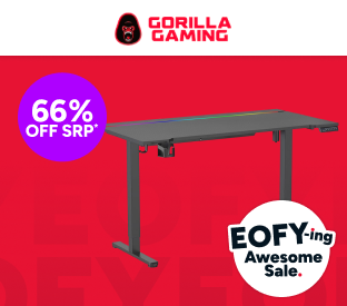 Gorilla Gaming RGB Electric Standing Desk Product Image