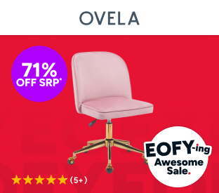 Ovela Monty Velvet Office Chair Product Image
