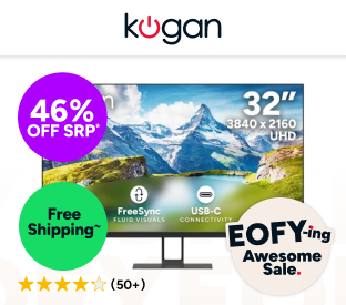 Kogan 32" UHD 4K Frameless USB-C Monitor Product Image
