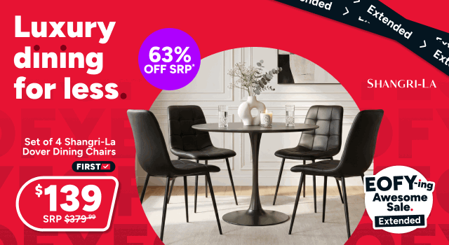 Set of 4 Shangri-La Dover Dining Chairs 