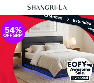 Shangri-La Albany LED Upholstered Gas Lift Storage Bed (Queen) Product Image