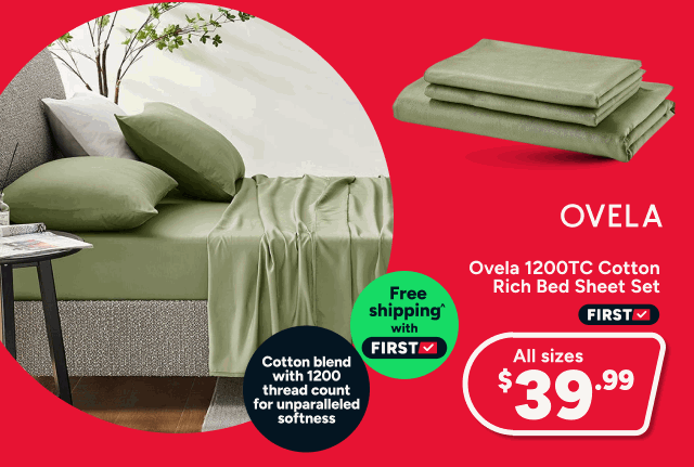 Ovela 1200TC Cotton Rich Bed Sheet Set