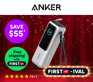 Anker 25K 165W Power Bank with Built-in Retractable Cables (Silver) Product Image