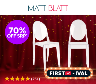 Set of 2 Matt Blatt Philippe Starck Victoria Ghost Chairs Replica Product Image