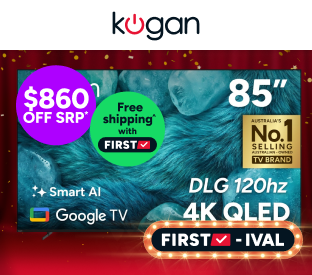 Kogan 85" QLED 4K Smart AI Google TV Product Image