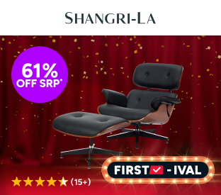 Shangri-La Eames Replica Lounge Chair and Ottoman Product Image