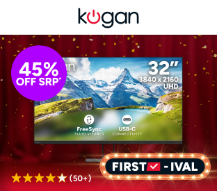 Kogan 32" UHD 4K Frameless USB-C Monitor (3840 x 2160) Product Image