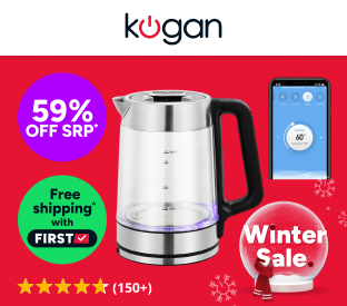 Kogan SmarterHome™ 1.7L Double Wall Glass Smart Kettle Product Image