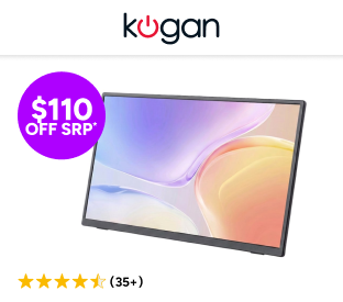 Kogan XPRESSO 18.5" Full HD IPS USB-C Portable Monitor (1920 x 1080) Product Image