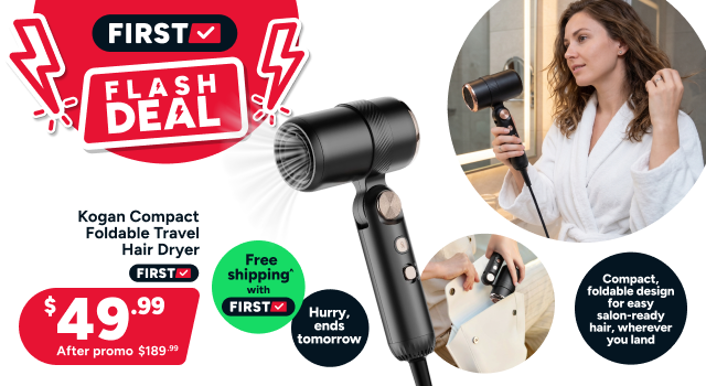 Kogan Compact Foldable Travel Hair Dryer