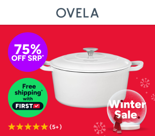 Ovela 5.6L Cast Iron Round Casserole (White) Product Image