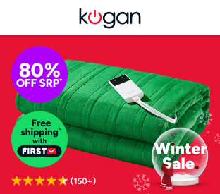 Kogan Washable Electric Heated Throw Blanket (Green, 200 x 180cm) Product Image