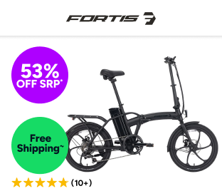 Fortis Shimano 7-Speed 20" Foldable Electric Bike Product Image