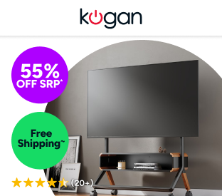 Kogan Studio TV Trolley with Cabinet for 49" - 75" TVs Product Image