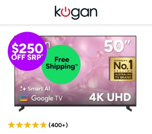 Kogan 50" LED 4K Smart AI Google TV Product Image