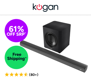 Kogan 7.1.2 Channel 750W Dolby Atmos Soundbar with Wireless Subwoofer Product Image